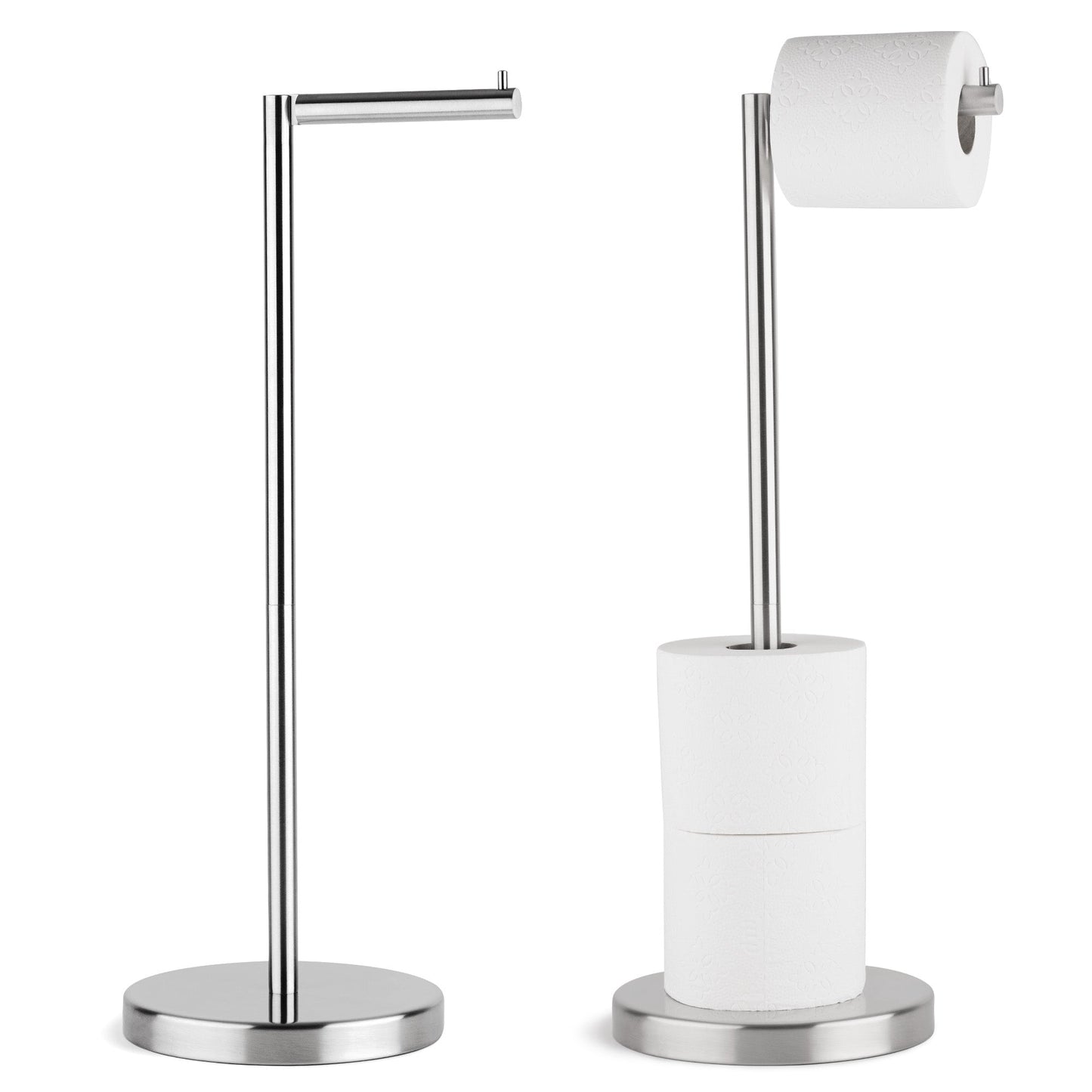 4 Rolls Storage - Free Standing Toilet Paper Holder Stand