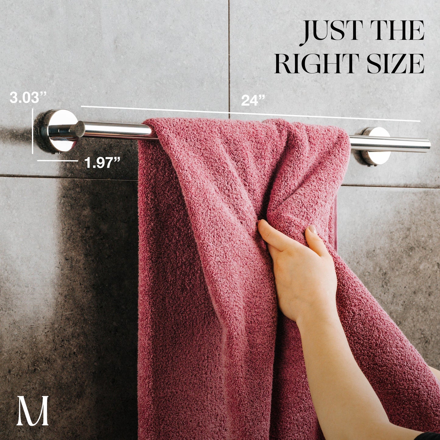 24-inch Bath Towel Bar