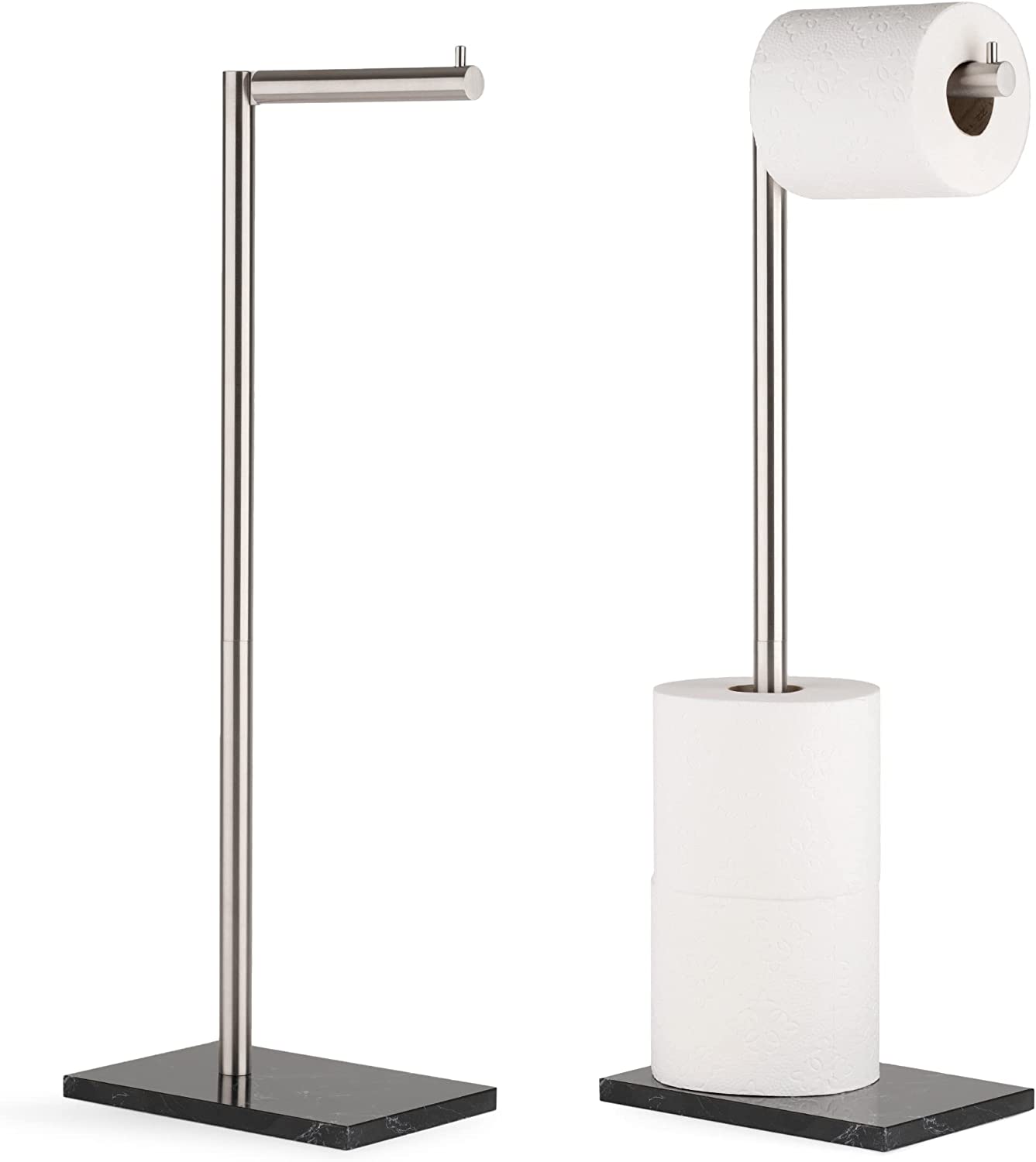 Free Standing Toilet Paper Holder Stand and Storage