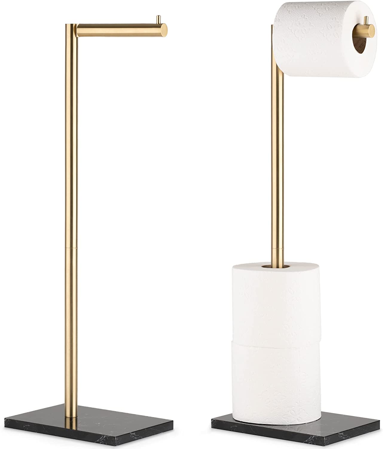 Free Standing Toilet Paper Holder Stand and Storage