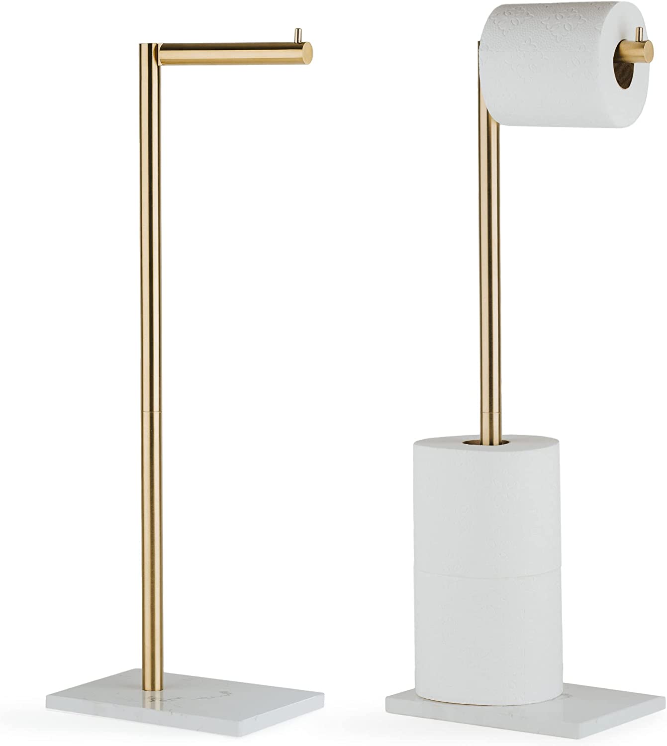 Free Standing Toilet Paper Holder Stand and Storage