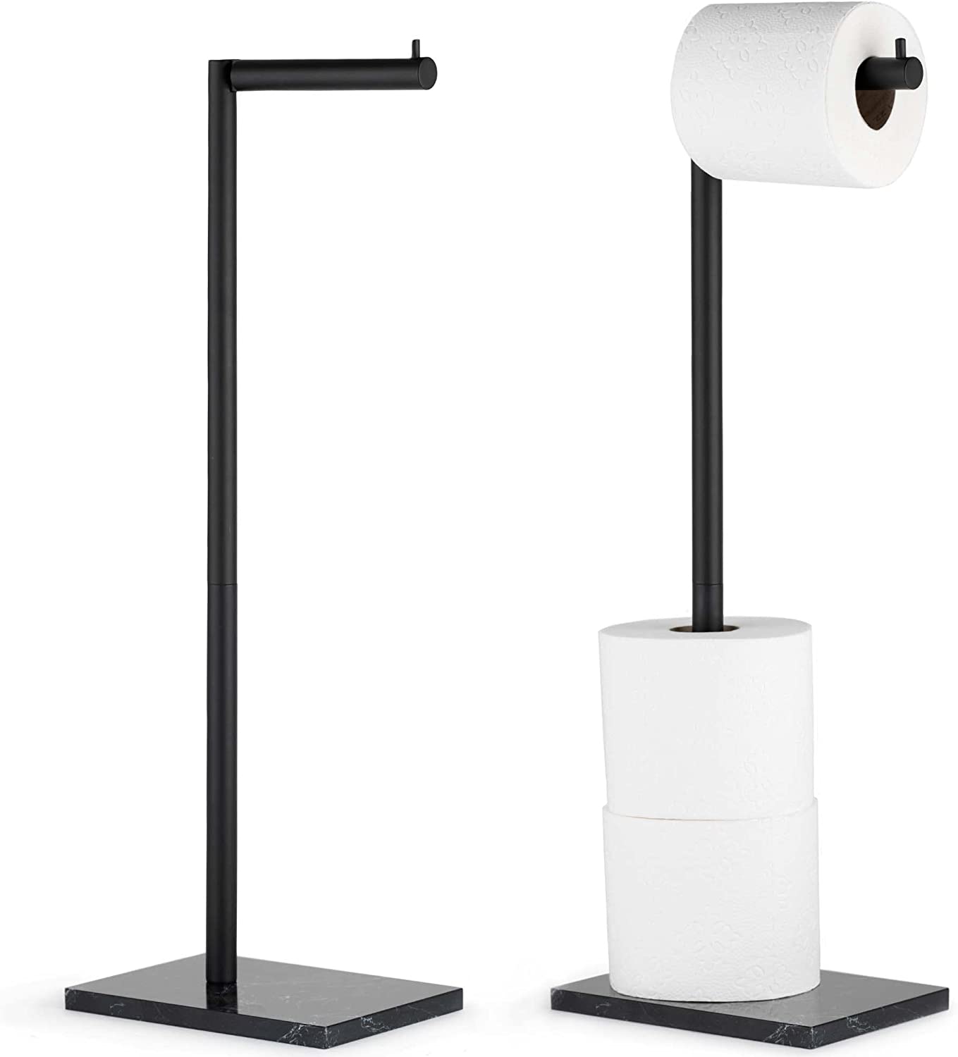 Free Standing Toilet Paper Holder Stand and Storage