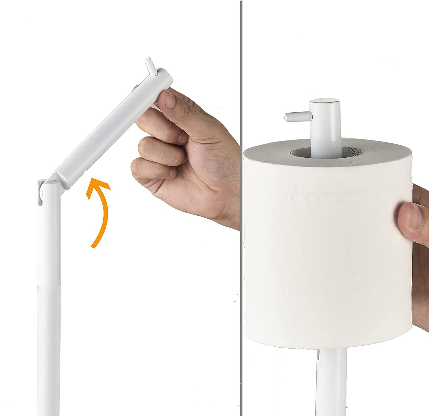 4 Rolls Storage - Free Standing Toilet Paper Holder Stand