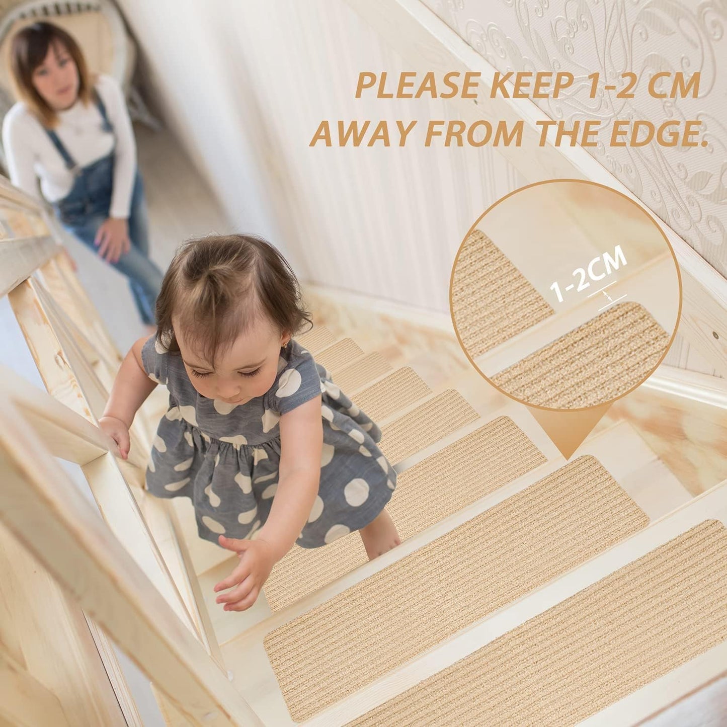 Non-Slip Carpet Stair Tread Landing Rug