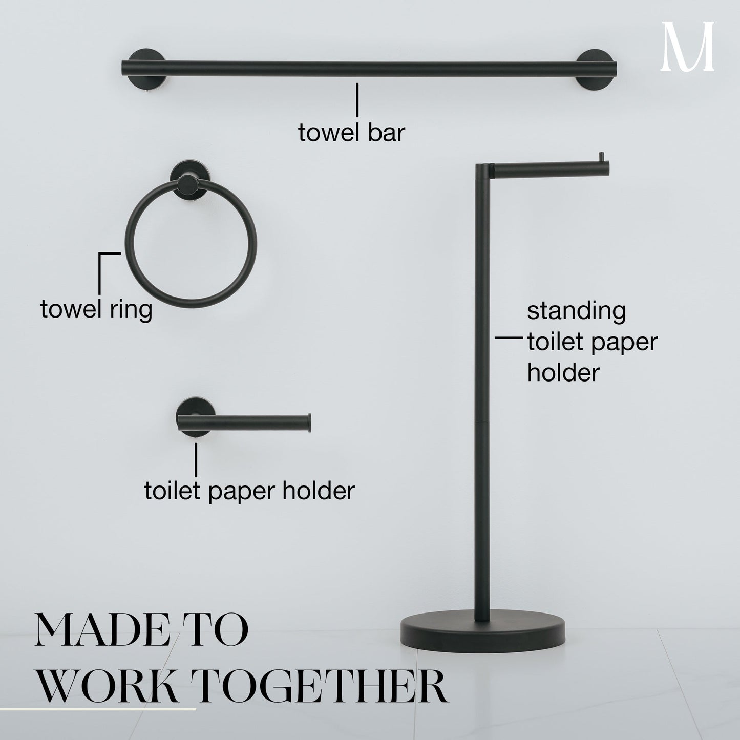 4 Rolls Storage - Free Standing Toilet Paper Holder Stand