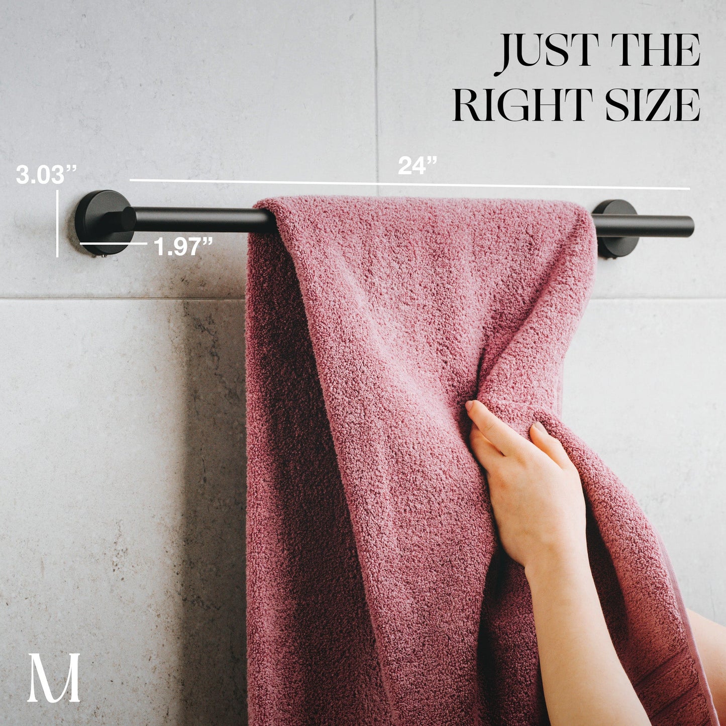 24-inch Bath Towel Bar